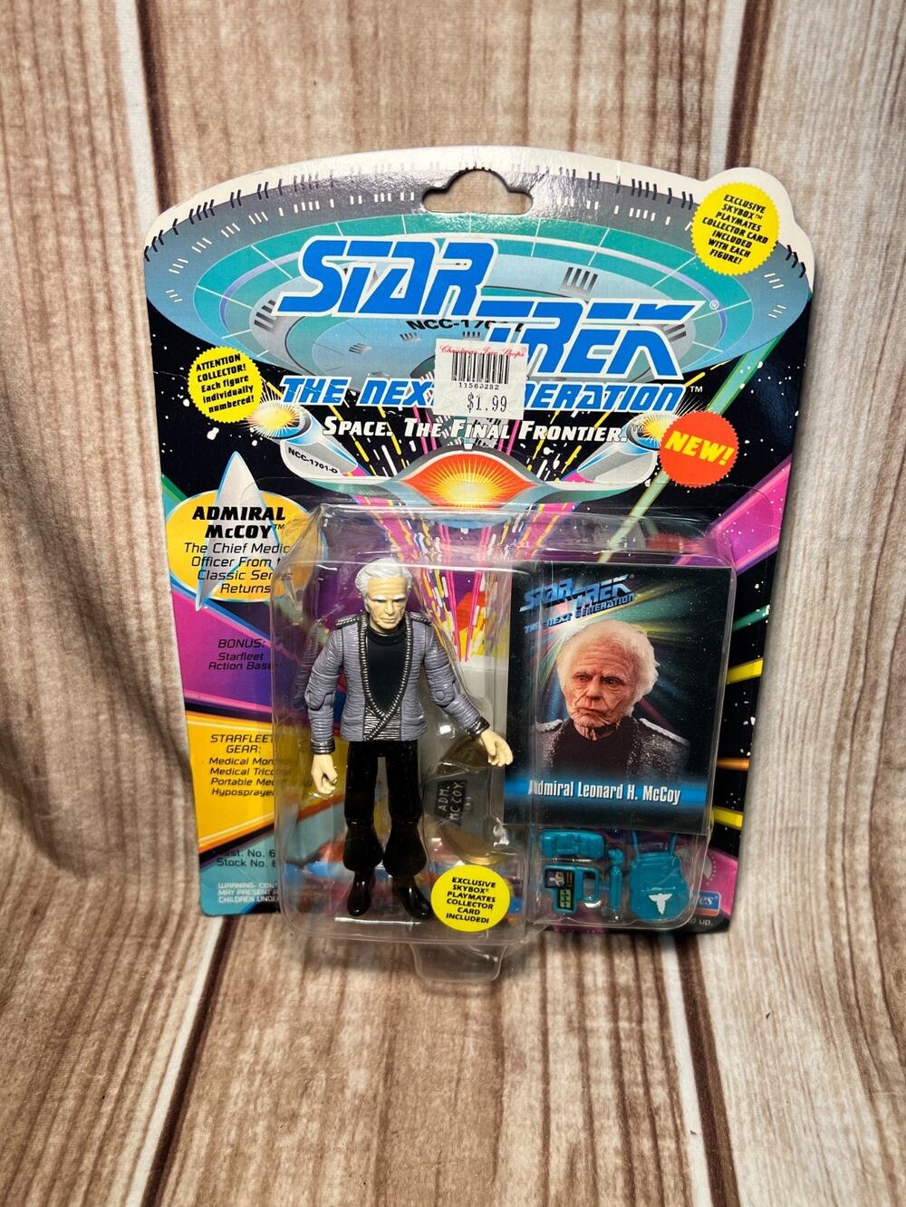 Star Trek Next Generation ADMIRAL LEONARD H MCCOY Figure 1993 Playmates
